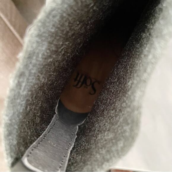 Sofft Elaina Wedge Sock Boots Gray Size 7 New - Picture 8 of 10